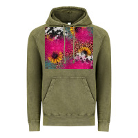 Vintage Olive pink glitter leopard cowhide Vintage Hoodie - JahusDesignShop