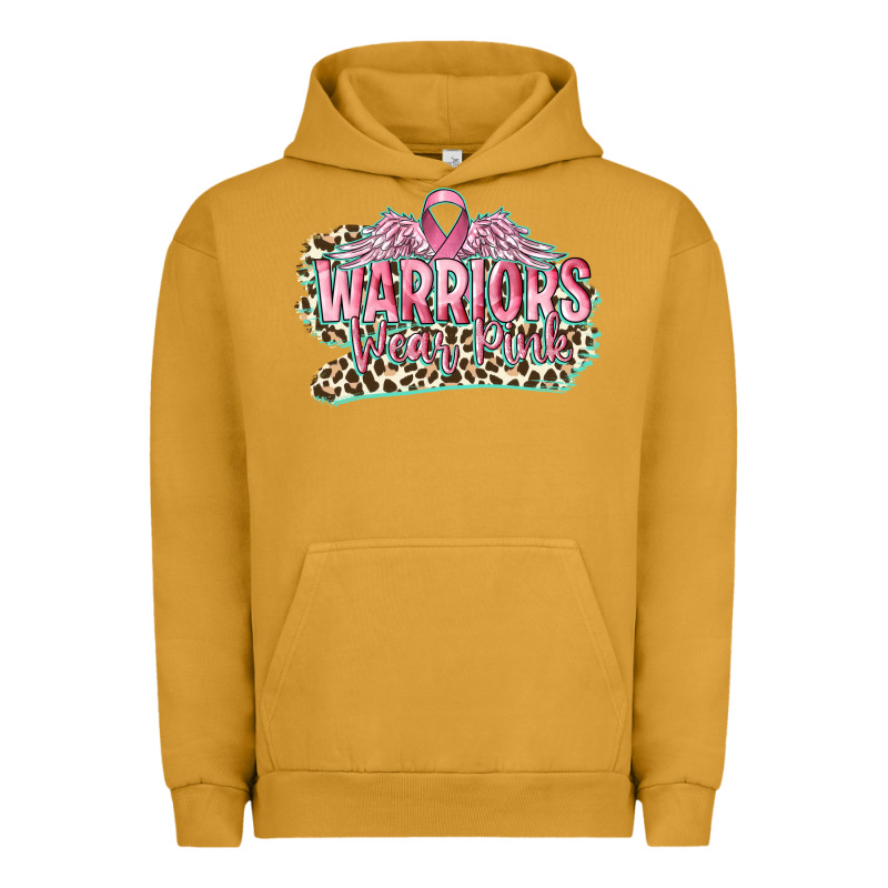 Warriors Wear Pink Breast Cancer Urban Hoodie by CowGirlArtShop | Teevron
