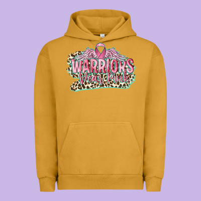 Warriors Wear Pink Breast Cancer Urban Hoodie Designed By Cowgirlartshop