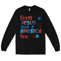 Black love jesus and america too Long Sleeve Tee - JahusDesignShop