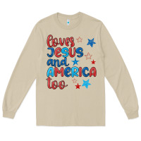 Mushroom love jesus and america too Long Sleeve Tee - JahusDesignShop