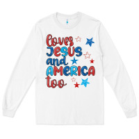 White love jesus and america too Long Sleeve Tee - JahusDesignShop