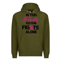 Army Green In This Family No One Fights Alone Premium Hoodie - Bettercallsaul