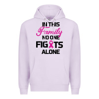 Lilac In This Family No One Fights Alone Premium Hoodie - Bettercallsaul