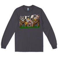 Smoke Western Mom With Spotted Pig And Baby Pig Long Sleeve Tee - LillyAllenDesigns