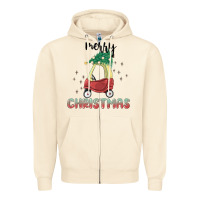 Sandshell merry christmas kids car Zipper Hoodie - MaliasSmallBusiness