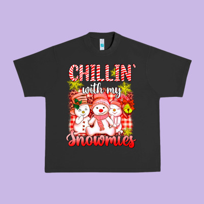 Chillin  With My Red Snowmies Urban Heavy Tee Designed By Adodesignshop