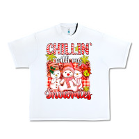 White chillin  with my red snowmies Urban Heavy Tee - AdoDesignShop