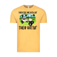 Vintage Mustard they see me rollin' they hattin' Vintage Tee - Artiststas