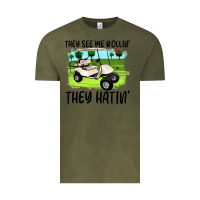 Vintage Olive they see me rollin' they hattin' Vintage Tee - Artiststas