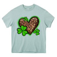 Arona st patricks day leopard heart with shamrocks Heavy Core Tee - Artiststas