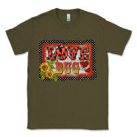 Army Green ladybug  love bug backround Classic Tee - BarkalooDesign
