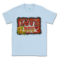 Dusty Blue ladybug  love bug backround Classic Tee - BarkalooDesign