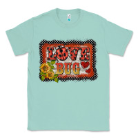 Seafoam ladybug  love bug backround Classic Tee - BarkalooDesign