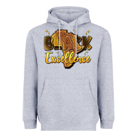 Heather Grey black excellence Heavyweight Hoodie - Artiststas