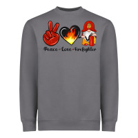 Storm peace love firefighter Heavyweight Sweatshirt - Artiststas