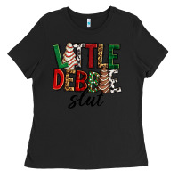 Black Little debbie slut Christmas Ladies Tee - RanaPortraitStore