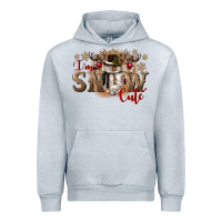 Heather Grey im snow cute Urban Hoodie - CowGirlArtShop