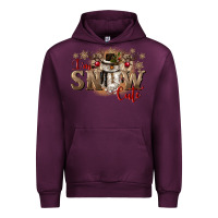 Mauve Wine im snow cute Urban Hoodie - CowGirlArtShop