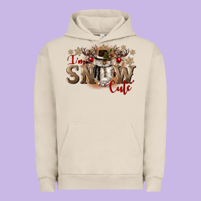 Im Snow Cute Urban Hoodie Designed By Cowgirlartshop