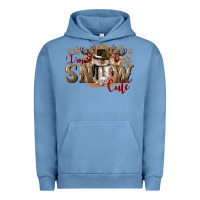 Pigment Pebble Blue im snow cute Urban Hoodie - CowGirlArtShop