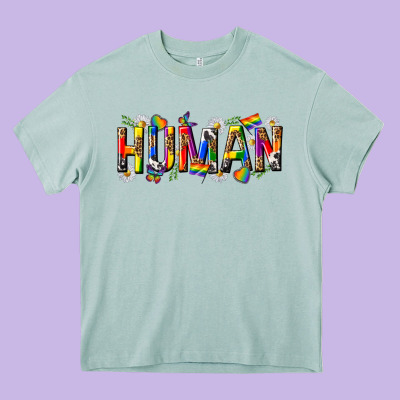 Pride Human Heavy Core Tee Designed By Texasbilliewilder