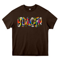 Chocolate Brown pride human Heavy Core Tee - texasbilliewilder
