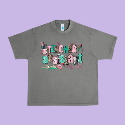 Teacher Assistant Urban Heavy Tee Designed By Adodesignshop
