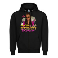 Black mind the business that pays you afro woman Zipper Hoodie - NancyCooperArtShop