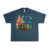 Midnight Navy tis the season christmas tree cake ado Urban Heavy Tee - AdoDesignShop