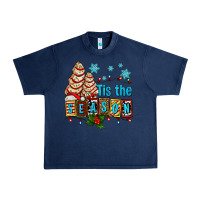 Navy tis the season christmas tree cake ado Urban Heavy Tee - AdoDesignShop