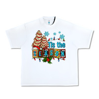 White tis the season christmas tree cake ado Urban Heavy Tee - AdoDesignShop