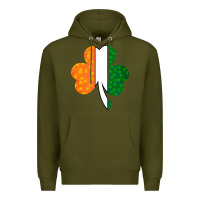 Army Green Shamrock Boobs St Patrick's Day design Premium Hoodie - Bettercallsaul