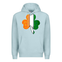 Blue Mist Shamrock Boobs St Patrick's Day design Premium Hoodie - Bettercallsaul
