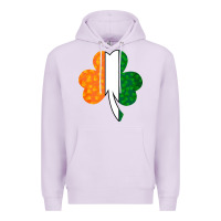 Lilac Shamrock Boobs St Patrick's Day design Premium Hoodie - Bettercallsaul