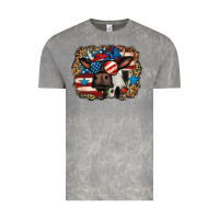 Cloud Rock 4th of july cow Vintage Tee - Jasminsmagicworld