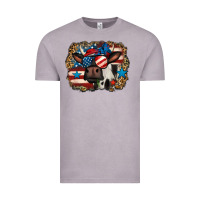 Vintage Zinc 4th of july cow Vintage Tee - Jasminsmagicworld