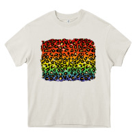 Cream pride leopard background lgbt Heavy Core Tee - texasbilliewilder