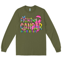 Army Green fight cancer in all colors Long Sleeve Tee - NancyCooperArtShop