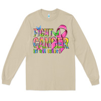 Mushroom fight cancer in all colors Long Sleeve Tee - NancyCooperArtShop