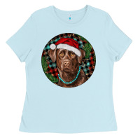 Labrador Retriever Christmas Ladies Tee | Teevron