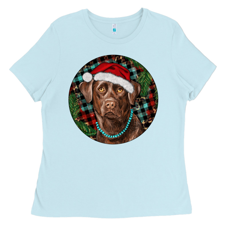 Labrador Retriever Christmas Ladies Tee by RanaPortraitStore | Teevron