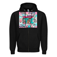 Black nurse life Zipper Hoodie - NancyCooperArtShop