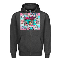 Charcoal Heather nurse life Zipper Hoodie - NancyCooperArtShop