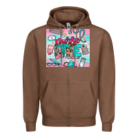 Chestnut nurse life Zipper Hoodie - NancyCooperArtShop