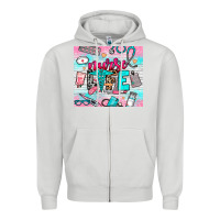 Dove Grey nurse life Zipper Hoodie - NancyCooperArtShop