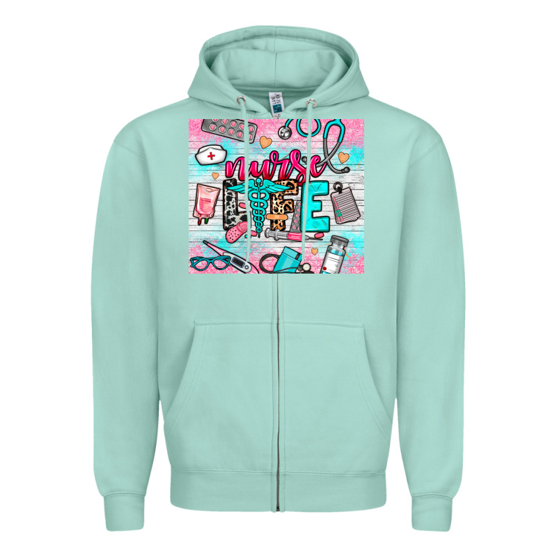 Nurse Life Zipper Hoodie by NancyCooperArtShop | Teevron
