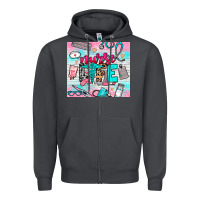 Smoke nurse life Zipper Hoodie - NancyCooperArtShop