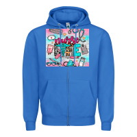 True Royal nurse life Zipper Hoodie - NancyCooperArtShop