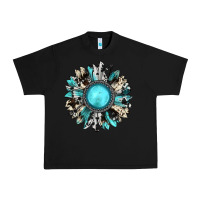 Black western sunflower gemstone Urban Heavy Tee - JahusDesignShop